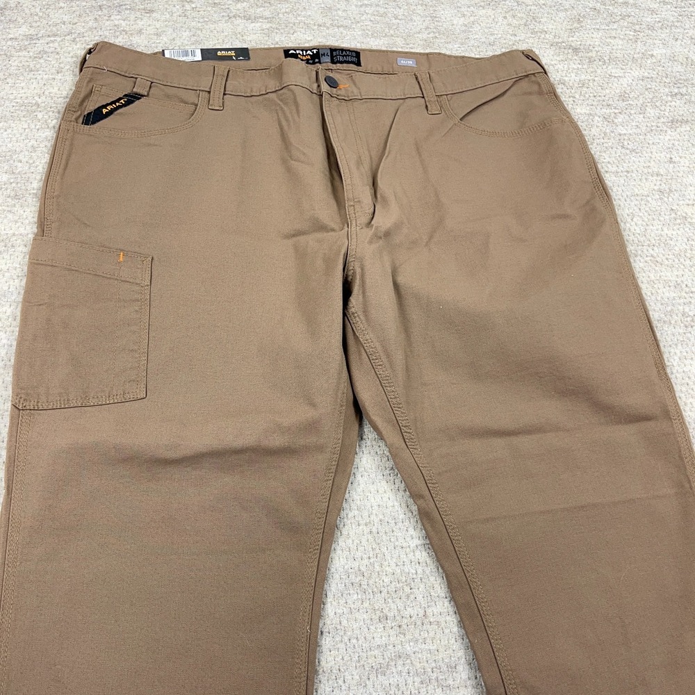 Ariat Rebar M4 Pants Men 44x30 Relaxed Straight Leg Brown Dura Stretch Work NWT - Picture 4 of 16